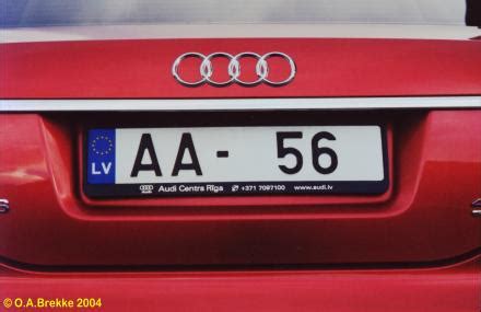 lv country number plate